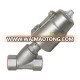 2 Way Full Stainless Steel Angle Seat Valve with Pneumatic Actuator