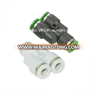 pneumatic fitting pneumatic Y connector pipe fitting OD1/8 NPT 1/8 air fitting pneumatic fitting pneumatic connector