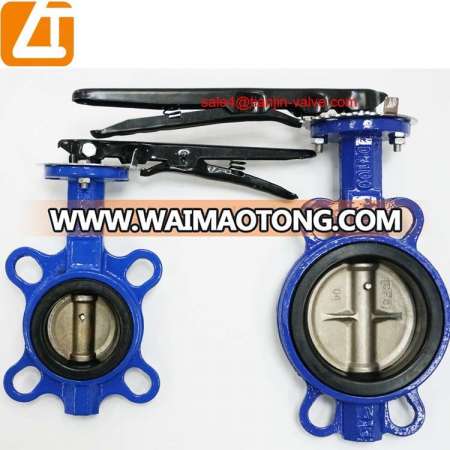 Handles operate cast iron epdm seat wafer price butterfly valve dn100 butterfly valve