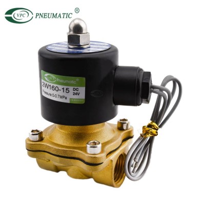 2W160-15  1/2 Inch  AC 220V Normally Closed Brass Electric Solenoid Valve