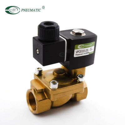 VPC Series 3 way  compact direct acting brass solenoid valve with timer