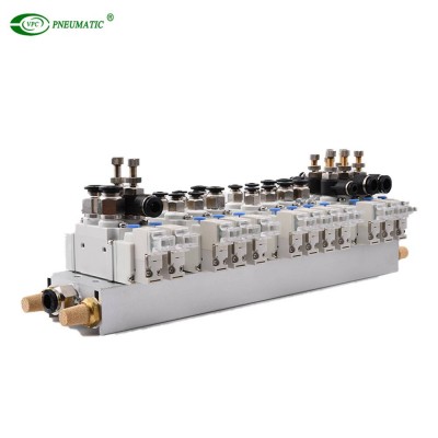 VPC brand SY5120 valve manifold electric valve 5/2 way valvula neumatica solenoid valve coil 220v