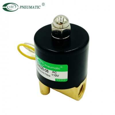 2W025-08 1/4PT 2/2 Way Direct Acting Brass Solenoid Valve