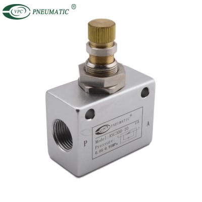 Asc Series One-Way Flow Control Pneumatic Air Throttle Check Valve